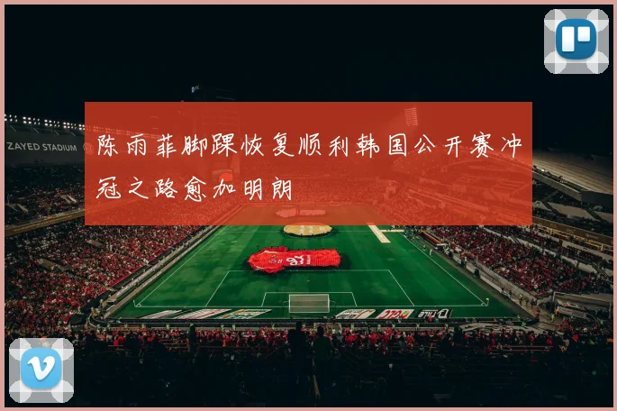 陈雨菲脚踝恢复顺利韩国公开赛冲冠之路愈加明朗